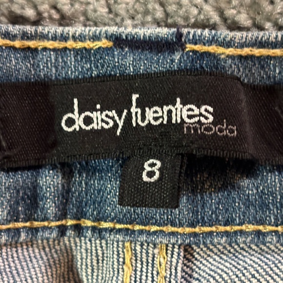 Vintage Daisy Fuentes Women's Blue Straight Leg Jeans Size 8 - Picture 3 of 7